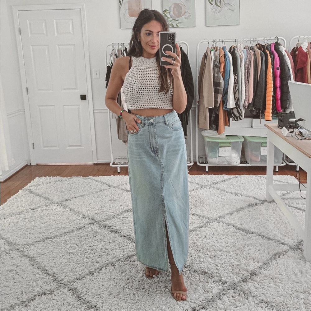 NWT Blank NYC Denim Maxi Skirt - Size 27